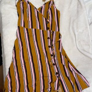 Striped Xhilaration Button Down Dress